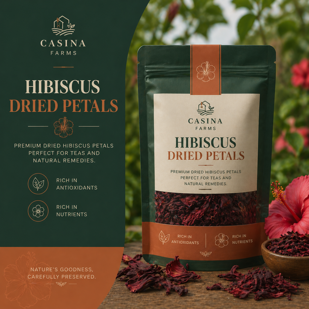 Hibiscus Dried Petals